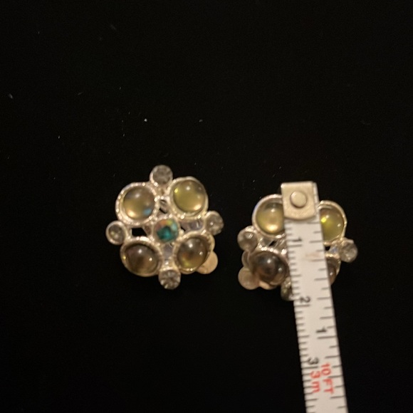 Silver tone Clip-on Earrings - Picture 4 of 17